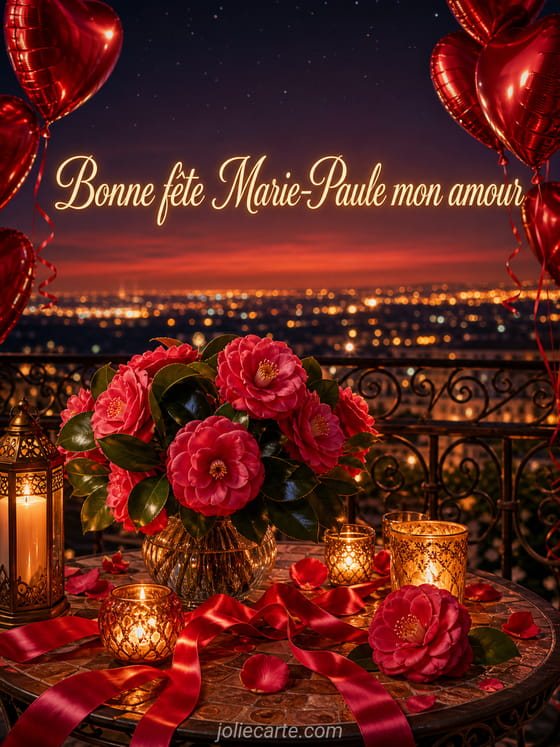 Carte bonne fĂȘte Marie-Paule