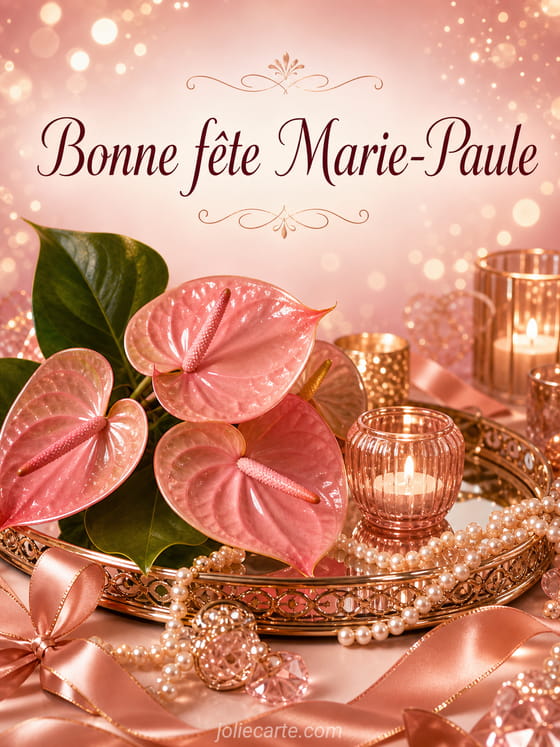 Carte bonne fĂȘte Marie-Paule