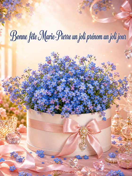 Carte bonne fête Marie-Pierre