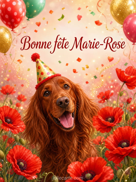 Carte bonne fĂȘte Marie-Rose