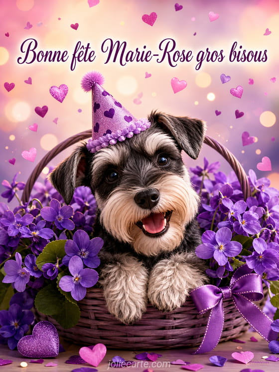 Carte bonne fĂȘte Marie-Rose