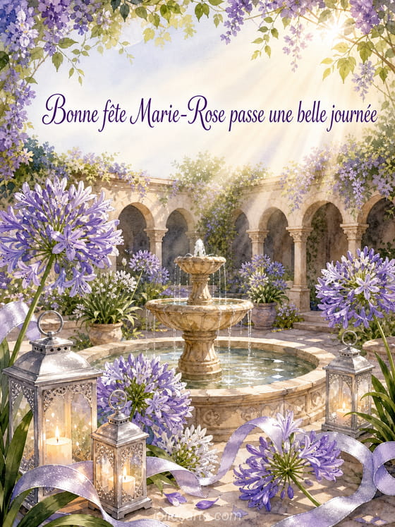 Carte bonne fĂȘte Marie-Rose