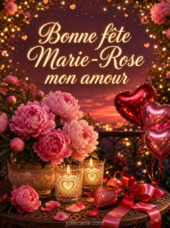 Carte bonne fĂȘte Marie-Rose