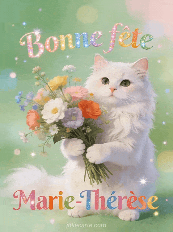 Bonne fête Marie-Thérèse - Marie therese gif bonne fete