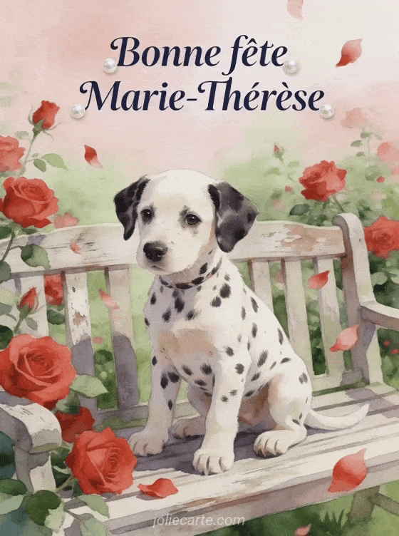 Bonne fête Marie-Thérèse - Bonne fete marie therese chien