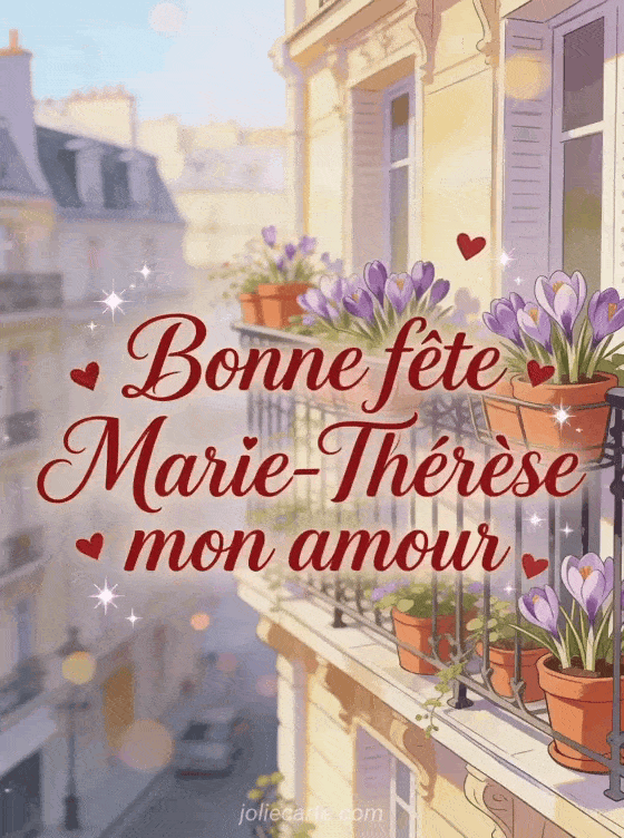 Bonne fête Marie-Thérèse - Bonne fete marie therese mon amour