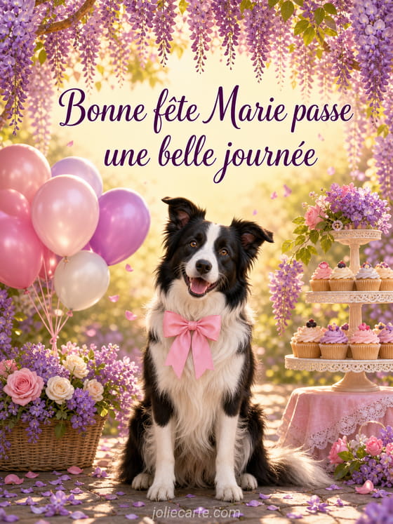 Carte bonne fête Marie