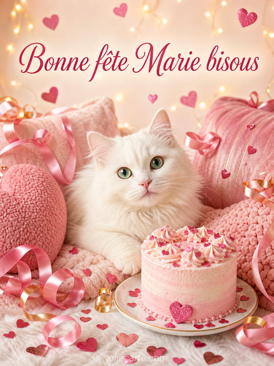 Carte bonne fête Marie