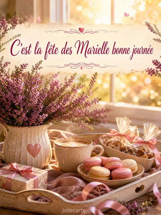 Carte bonne fĂȘte Marielle