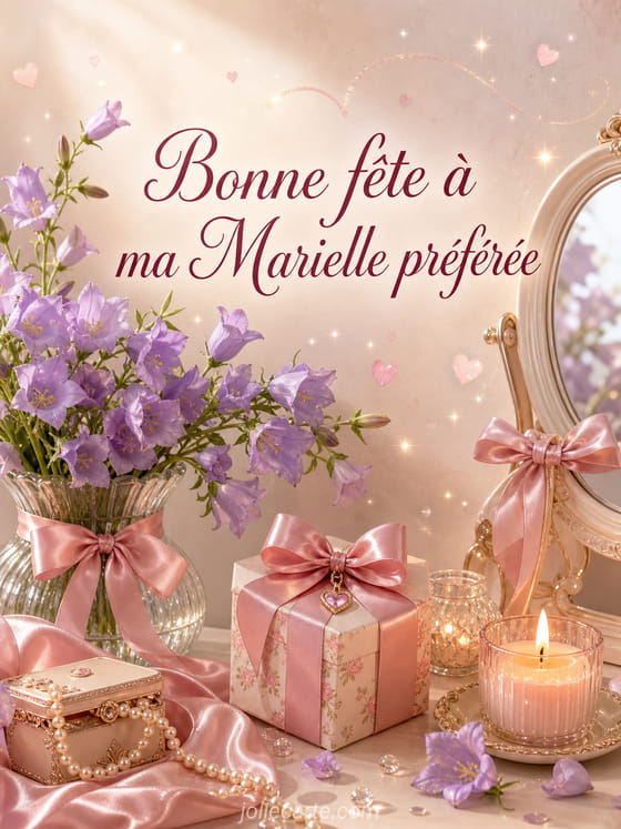 Carte bonne fĂȘte Marielle