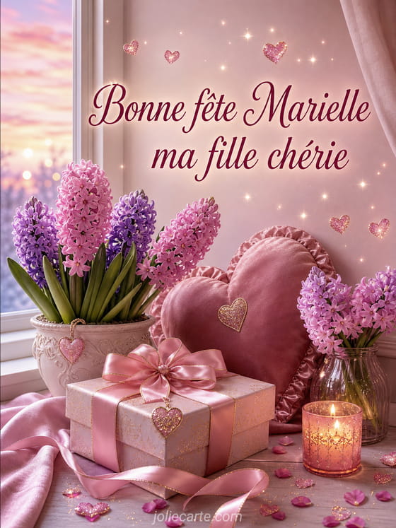 Carte bonne fĂȘte Marielle