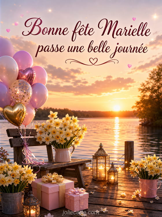 Carte bonne fĂȘte Marielle