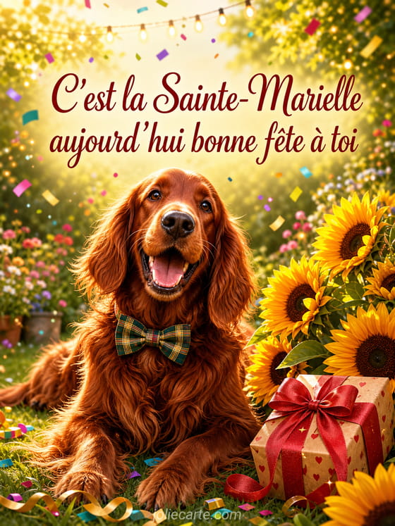 Carte bonne fĂȘte Marielle