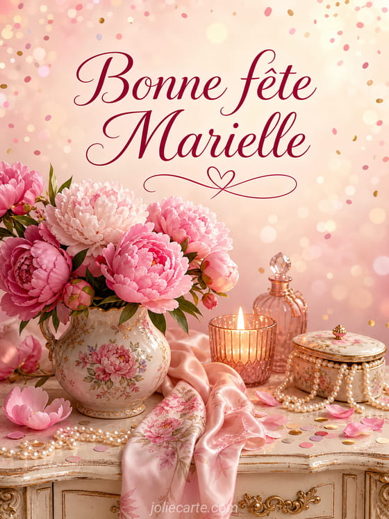 Carte bonne fĂȘte Marielle