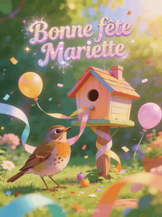 Bonne fête Mariette - Bonne fete mariette gif