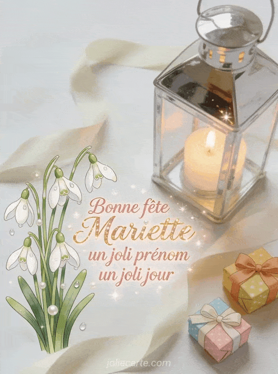 Bonne fête Mariette - Fete sainte mariette