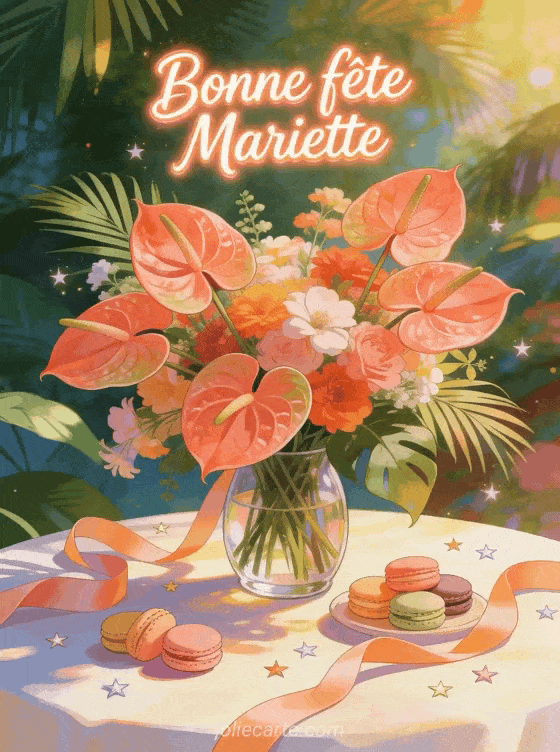 Bonne fête Mariette - Bonne fete mariette fleurs