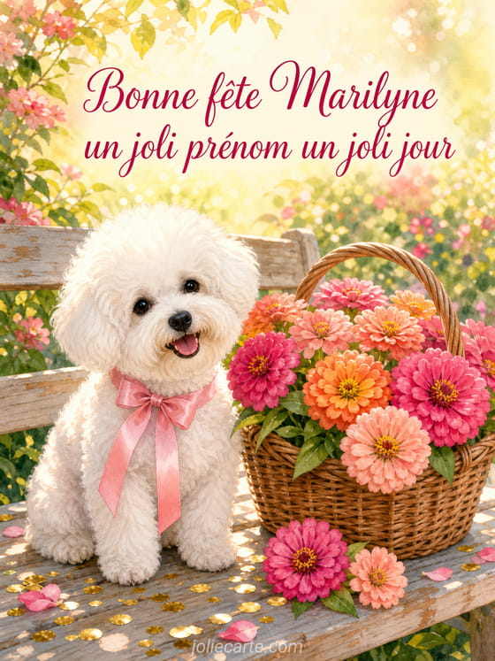 Carte bonne fĂȘte Marilyne