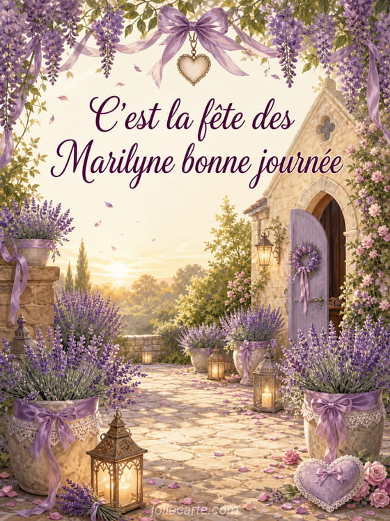 Carte bonne fĂȘte Marilyne