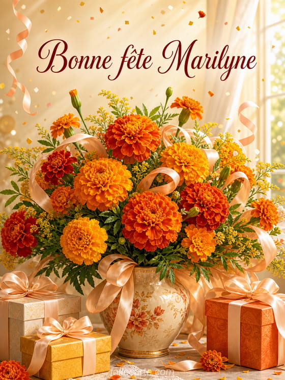 Carte bonne fĂȘte Marilyne