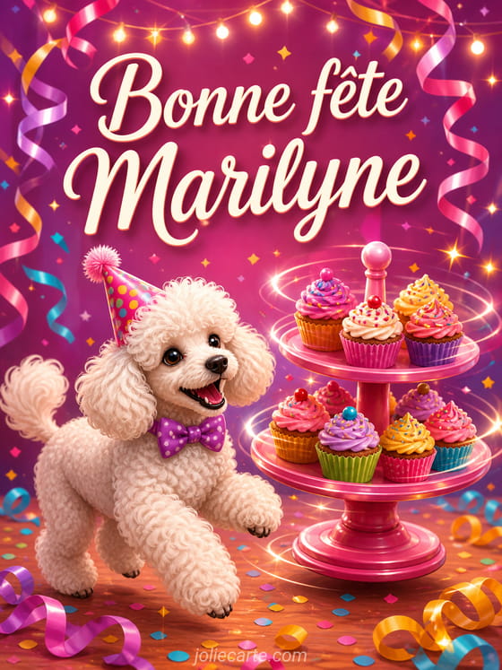 Carte bonne fĂȘte Marilyne