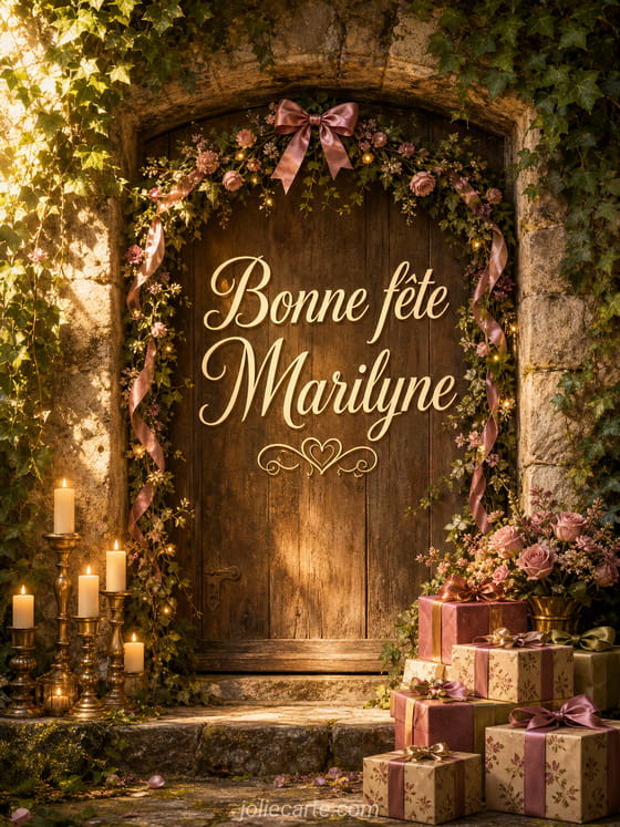 Carte bonne fĂȘte Marilyne
