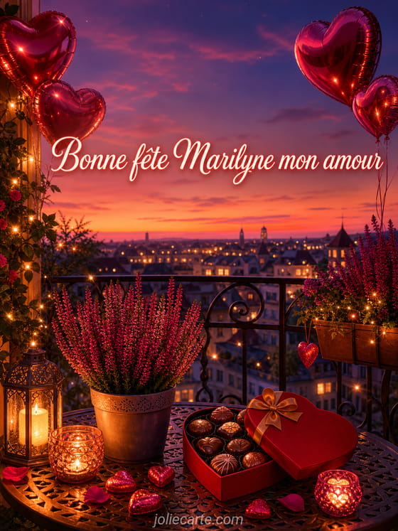Carte bonne fĂȘte Marilyne