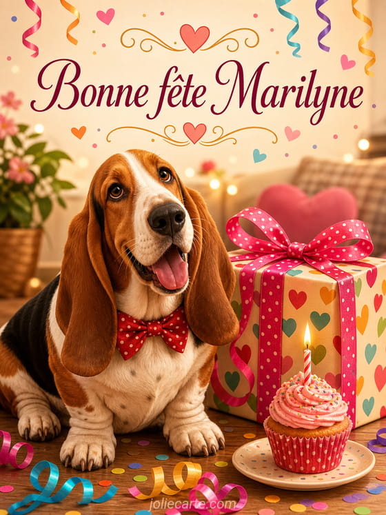 Carte bonne fĂȘte Marilyne
