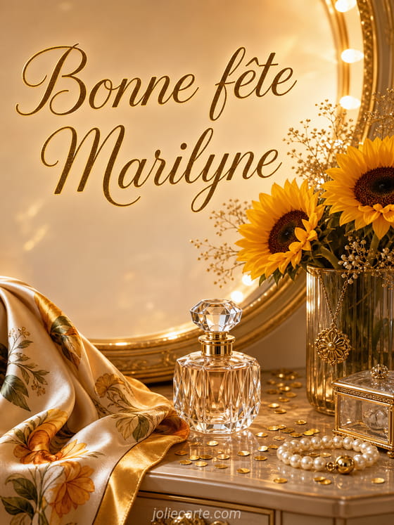 Carte bonne fĂȘte Marilyne