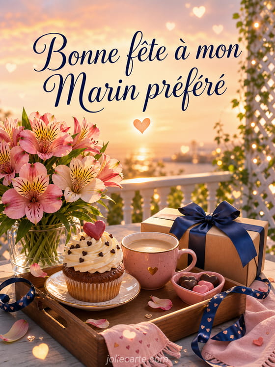 Carte bonne fête Marin