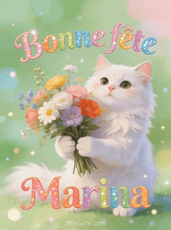 Bonne fête Marina - Marina gif bonne fete