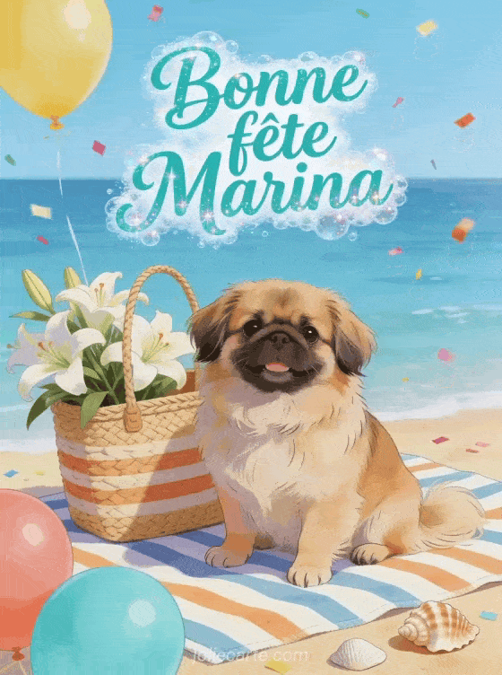 Bonne fête Marina - Bonne fete marina chien
