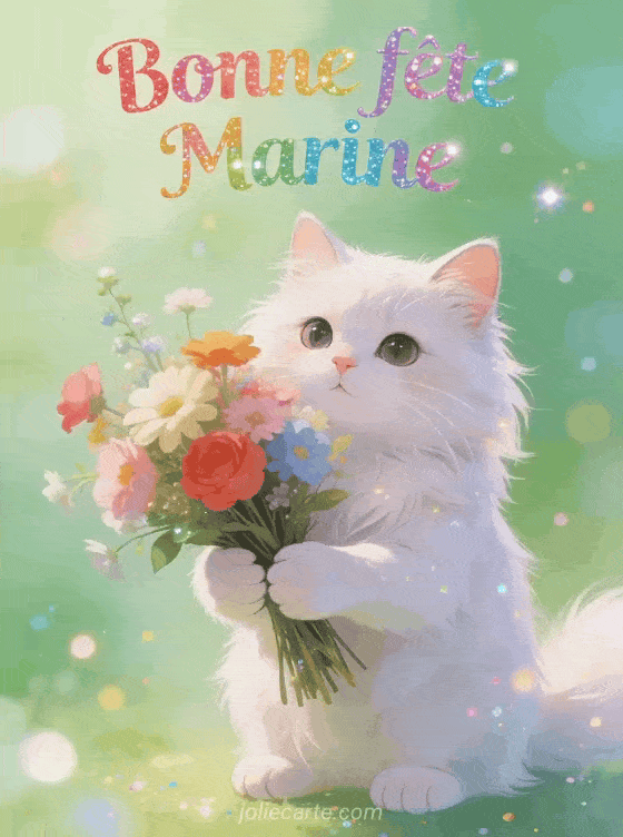 Bonne fête Marine - Marine gif bonne fete