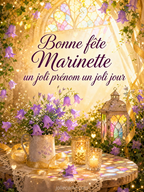 Carte bonne fête Marinette