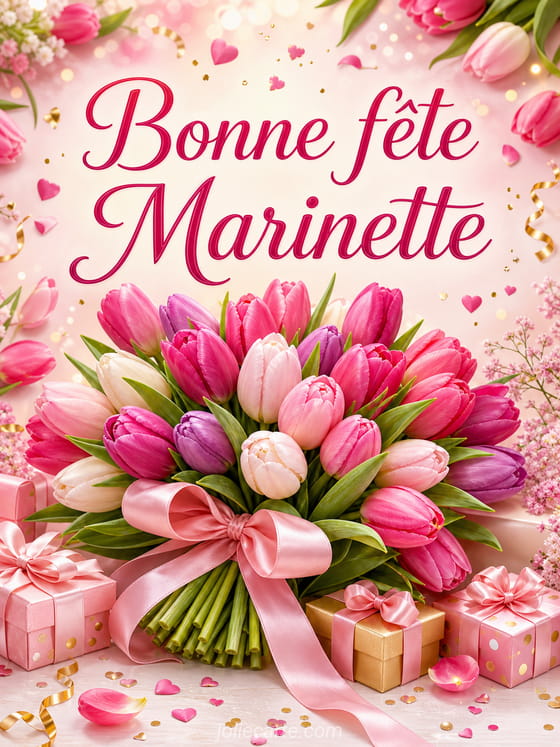 Carte bonne fête Marinette