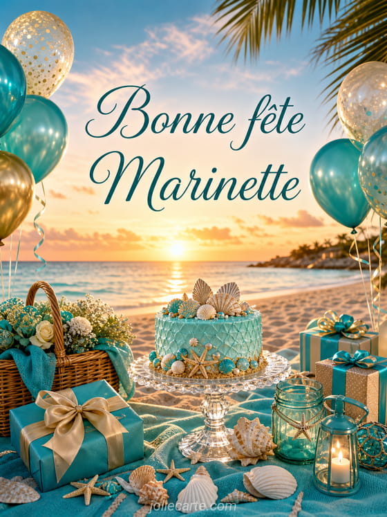Carte bonne fête Marinette