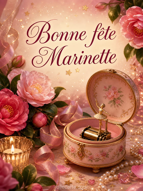 Carte bonne fête Marinette