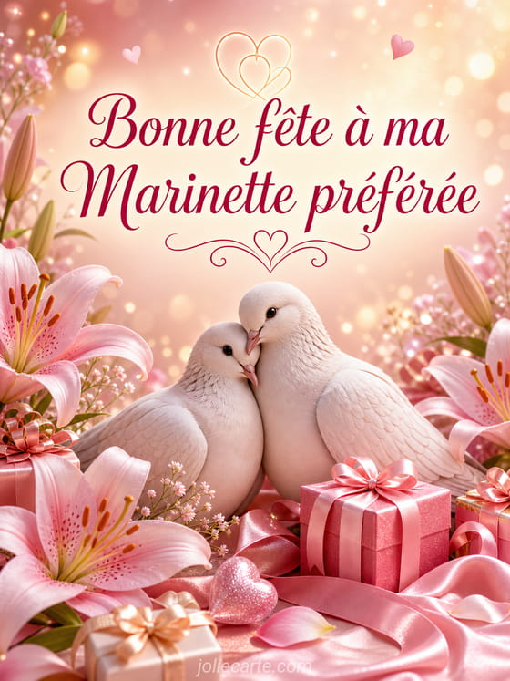 Carte bonne fête Marinette