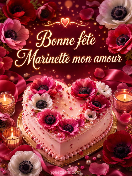 Carte bonne fête Marinette