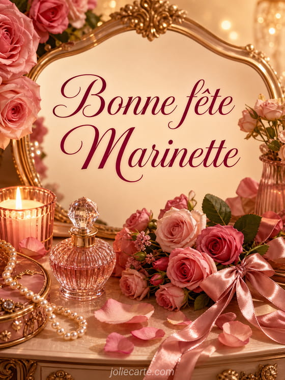 Carte bonne fête Marinette