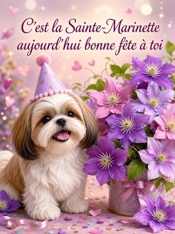 Carte bonne fête Marinette