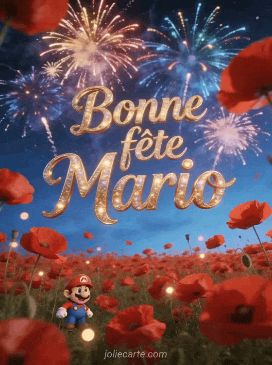 Bonne fête Mario - Bonne fete mario gratuit