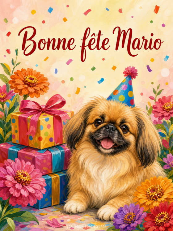 Carte bonne fĂȘte Mario
