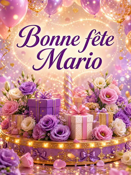 Carte bonne fĂȘte Mario