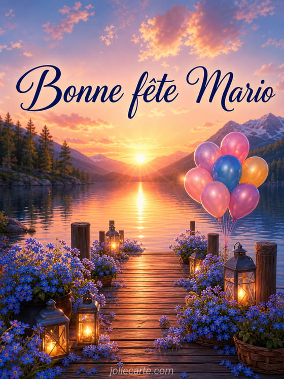 Carte bonne fĂȘte Mario