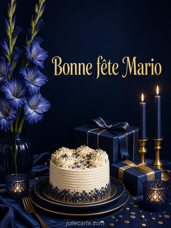Carte bonne fĂȘte Mario
