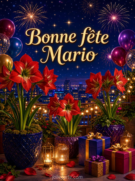 Carte bonne fĂȘte Mario