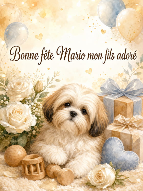 Carte bonne fĂȘte Mario