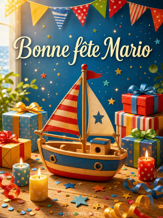 Carte bonne fĂȘte Mario