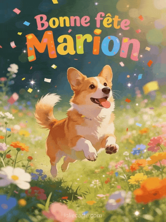 Bonne fête Marion - Marion gif bonne fete gratuit